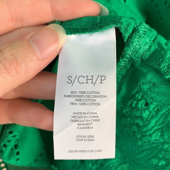 Cabi kelly green Gemma eyelet tank top sm # 5036 - Picture 5 of 5